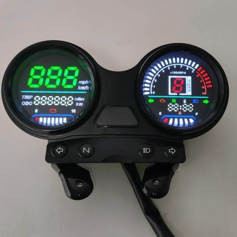 Compatible with Yamaha JYM125 Tianjian 150 dashboard (YBR Tianji, conversion, LED odometer). (1/5)