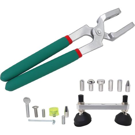 Pince à sertir efficace pour réparation de bosses automobiles - Restaure efficacement les surfaces de voiture sans remplacement de pièce de peinture (1/4)