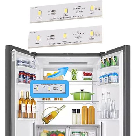 JSSEVN - 2 Pieces Replacement Refrigerator LED Light Panel Freezer Refrigerator Light Bar for SW BX02B DC 12V (1/5)