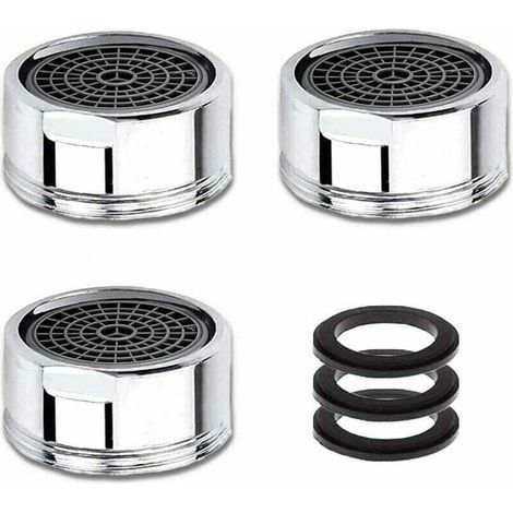M20 Faucet Aerator, 3-Pack Faucet Aerators with Stainless Steel Filter, Water Savers, 20mm Male Thread. (1/4)