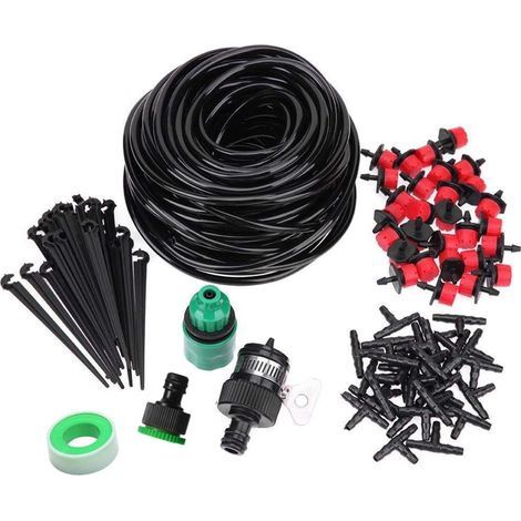 Kit irrigation goutte à goutte 15m – système automatique réglable – maison / jardin / patio – brumisation micro flow (1/5)