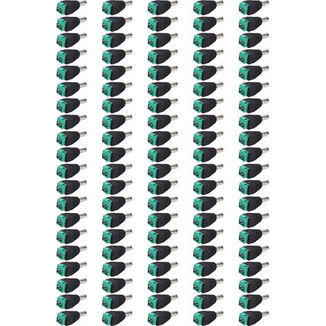 100 Pièces Connecteurs Mâles DC pour Alimentation Électrique, Bornes de Câblage 12V‑36V 80W Bloc de Jonction (1/5)