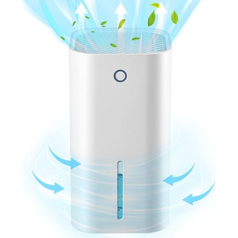 Deumidificatore automatico da 850 ml - Mini deumidificatori elettrici da 300 ml/giorno, 36 dB, silenziosi, per casa, camera da letto, bagno, asciugacapelli (1/4)
