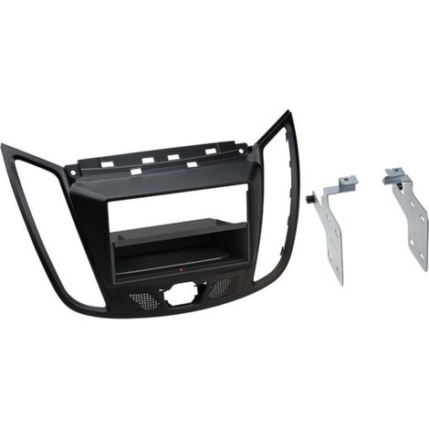 Facade autoradio 2DIN compatible avec Ford Kuga ap13 Avec vide poche Induction Qi Noir mat