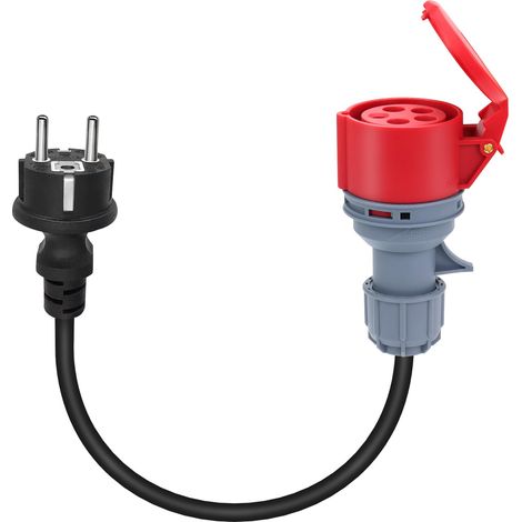 Adaptateur CEE à courant fort - Fiche CEE 230 V - Coupleur 16 A - 5 broches (1/4)