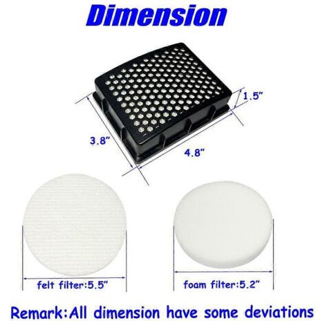 NALOOKAMIC Filtre HEPA de rechange pour aspirateur vertical sans sac Kenmore K4010 (DU2015, DU2012) (1/4)