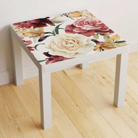 Stickers pour table - Fleurs - 60x60 cm - Adhésif BRILLANT (1/2)