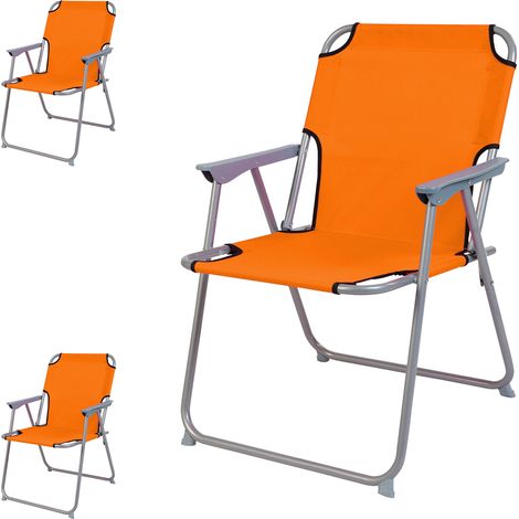 3 Stück Garten / Campingstuhl Oxfort Orange-MPO2600O-3-neu (1/2)