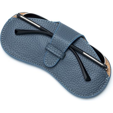 Étui à lunettes en cuir, pochette fine et portable pour lunettes de soleil, sac souple pour lunettes de vue (1/5)