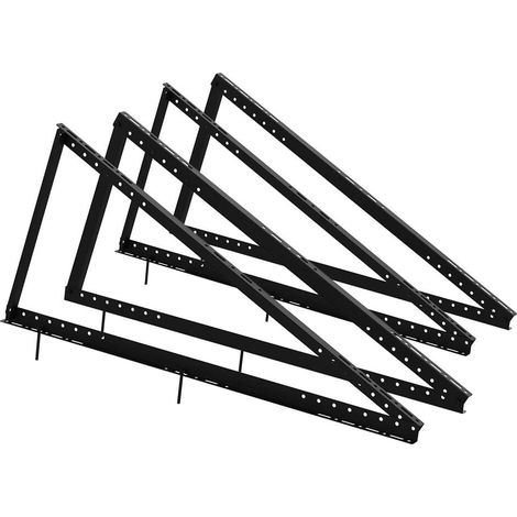 Zendure Kit de Support de Montage de Panneau Solaire, pour deux panneaux, Installation de Panneau Solaire de Toit plat Réglable Indépendamment 0-40°, Pour Plancher/Toit plat (1/5)