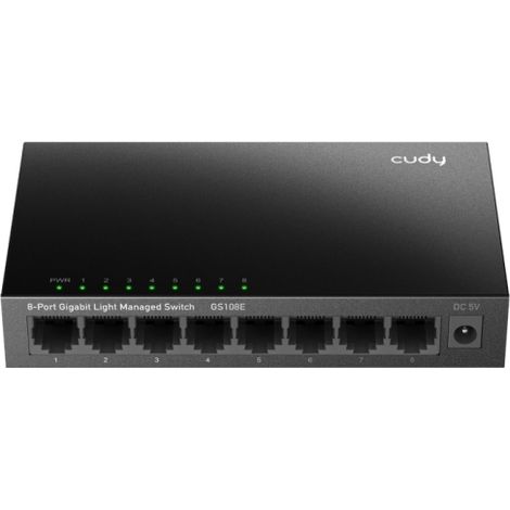 HUB SWITCH 8 PTOS CUDY GS1024 LGHT-MANAGED