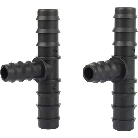 Adaptateur de connecteur de Tuyau 5 PCS Barbed de 20mm à 16 mm Réduit Tee Connector Tuyau d'eau Tuyau d'eau Tuyaux DN20 à DN16 Adaptateurs de Connexion de Tuyau d'interface DN16 (1/5)