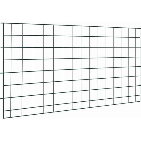 Ensemble de clôture de jardin en acier, 5 pièces, vert, 100 x 50 cm (1/5)