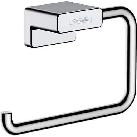 Hansgrohe AddStoris Bathroom Toilet Roll Holder Chrome Wall Mount Modern