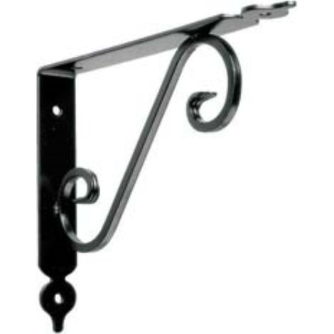 Mensole ornamentali brackets nere - cm.19x24x3 20 pezzi Quality