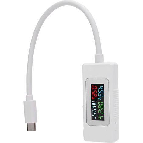 USB-C-Tester 4–30 V 0–6,5 A – Spannungs-, Strom-, Leistungs- und Belastbarkeitsdetektor – Typ C (1/5)