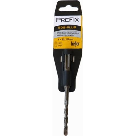 Broca para martillo Heller 25306 2 carburo 6 mm