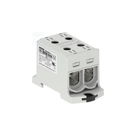 Morsettiera per guida DIN 6-95mm2 grigia 4 fori AL/CU 1000V TH35 1P MAA2095A10 Morek 4115