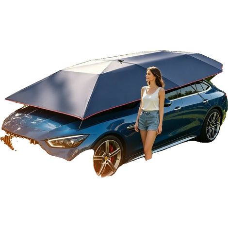 Tente de voiture semi-automatique, dimensions 4,2 m x 2,2 m, matériau en fibre de verre et en tissu Oxford, mode de puissance hydraulique, fonctionnement manuel, style moderne (1/5)