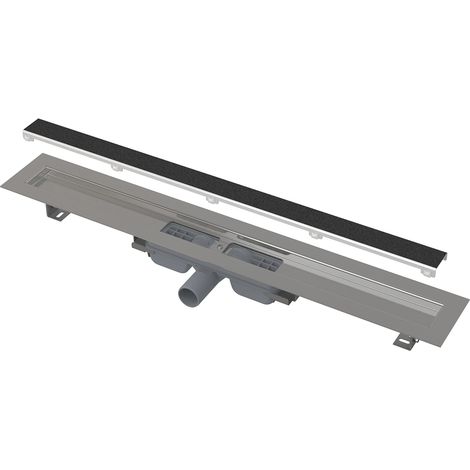 AlcaDrain APZ115 MARBLE Low Duschrinne ohne Rand mit Rost für Fliesenverlegung  1150 (1/4)