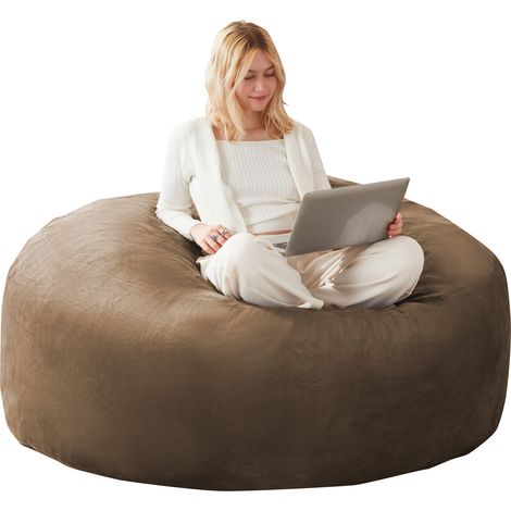 Fauteuil pouf 120 cm doux et confortable pour adultes, adapté à la chambre et au balcon (1/5)