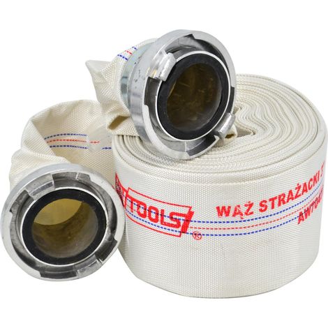 Wasserschlauch Awtools 2" x 15m 8 bar, Typ Feuerwehrschlauch, mit Anschlüssen im Lieferumfang, idealfür den Außeneinsatz, stark, flexibel, hohe Haltbarkeit und Leistung.