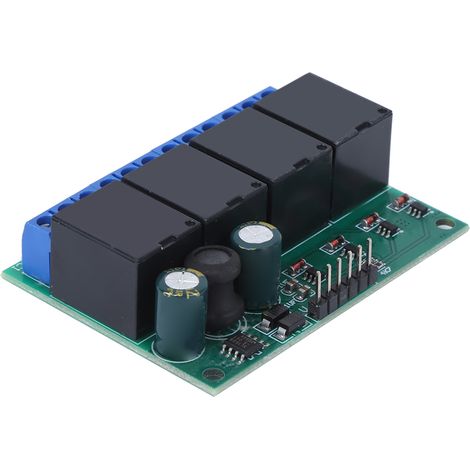 Relais auto-verrouillable 4 canaux bistable, déclencheur impulsion basse module interrupteur électronique. (1/5)