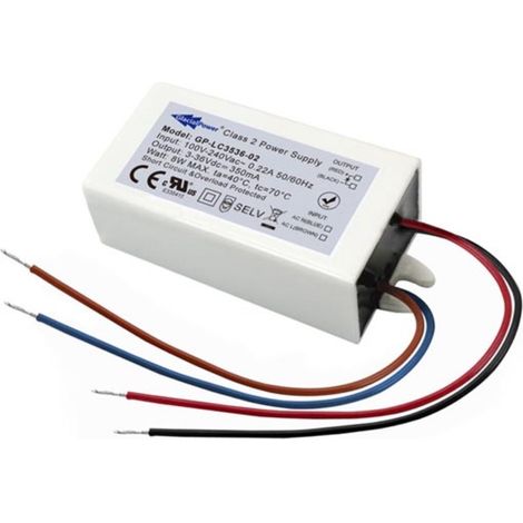 Glacial Power LED-SCHALTNETZTEIL - 1 AUSGANG - 8 W - 350 mA - 3 36 VDC - KONSTANTSTROM