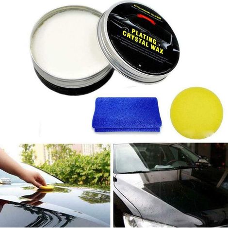 Revitalisant Cire Protection Auto Anti-Rayures, Polish Efface Rayures Profondes et Taches, Livré avec Chiffon et Éponge (1/5)