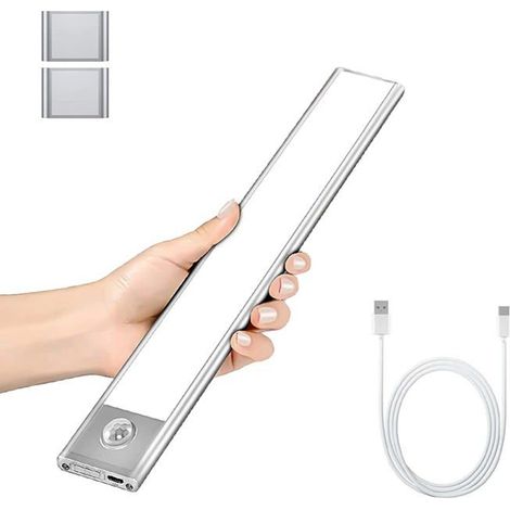 Ecleanfy - Lampe de Placard - AIMOONSA - LED Rechargeable - 20cm - Détecteur de Mouvement - Ultra Fine (1/5)