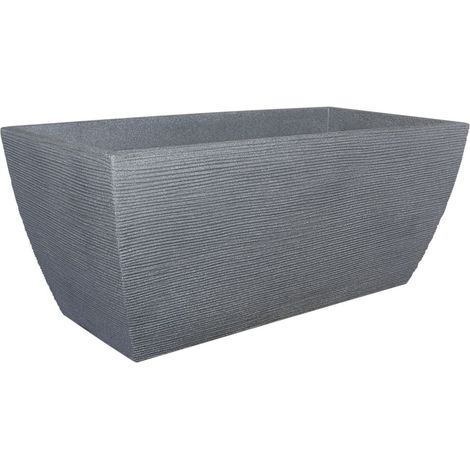 Rillentrog 80x40x34 cm betonfarbe