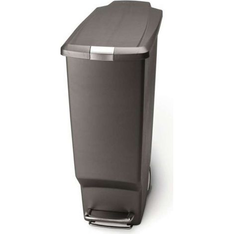 Simplehuman - Cubo de basura Slim 40 l, gris CW1363 (1/5)