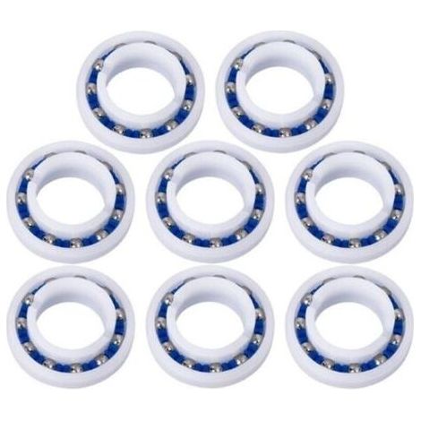 Lot de 10 roulements à Billes adaptables pour Roue de 180 Robot Nettoyeur de Piscine C60,Dimensions : extérieur 1.1in , intérieur 0.6in (1/4)