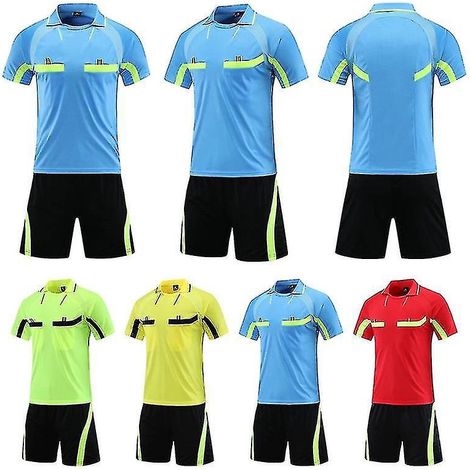 Schiedsrichter-Trikot und -Shorts für Erwachsene – Größe 3XL (180–185 cm) – Grün