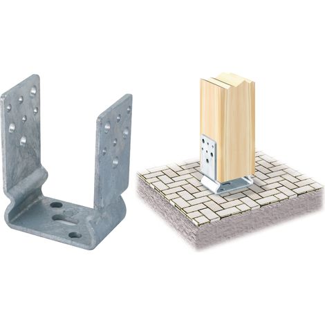 PIASTRA 791 SUPPORTO ANCOR U ZINC FUOCO 60X121 MM- ALDEGHI LUIGI SPA- 1,0 pz