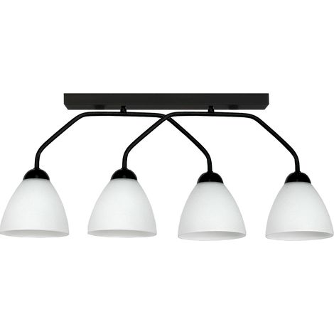 Pendelleuchte für die Küche, weiße Kugeln, Loft-LED, 4xE27, Zeta 15-497 (1/5)