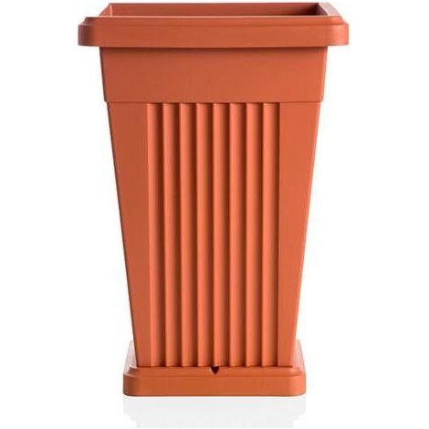Pot de fleurs - PIRAMIDE - 40 x 40 cm - Terracotta - Livraison gratuite (1/2)