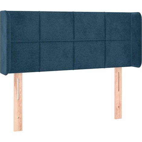 Maison Exclusive - Cabecero de terciopelo azul oscuro 83x16x78/88 (1/5)