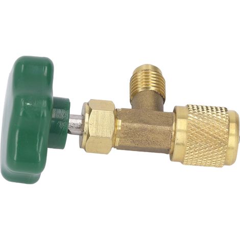Vanne de remplacement pour réservoir de réfrigérant de climatisation, en cuivre ABS, étanche, 1/4 po SAE (1/5)
