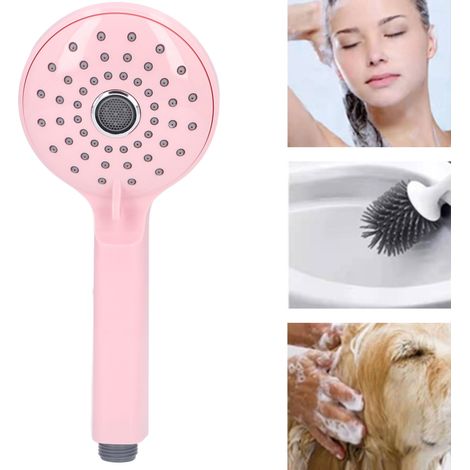 Bunte Handbrauseköpfe (japanisch, koreanisch, europäisch und amerikanisch), feminine Duschköpfe, kirschrosa (1/5)