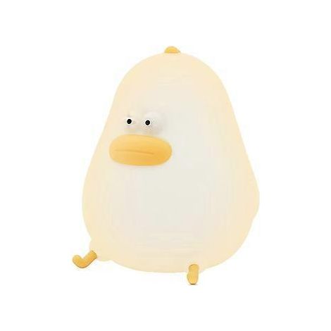 Veilleuse enfant, lampe poussin avec minuteur tactile, lumière chaude en silicone rechargeable (1/4)