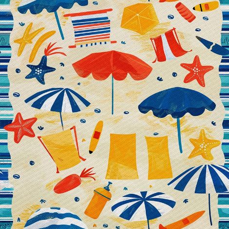 Dekorativer Outdoor-Stoff Oxford - Motiv Sommer DX9055 (1/5)