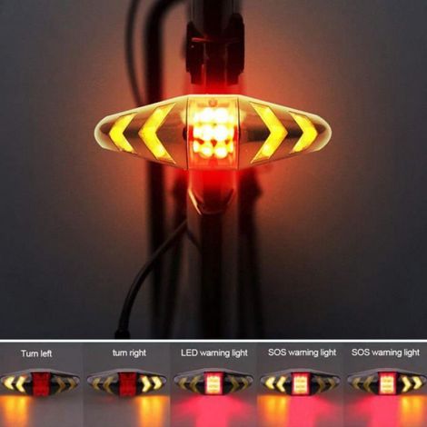 Clignotants de feu arrière de vélo avec feu de feu arrière de vélo sans fil LZX91106734 ECLAIRAGE POUR CYCLE (1/4)