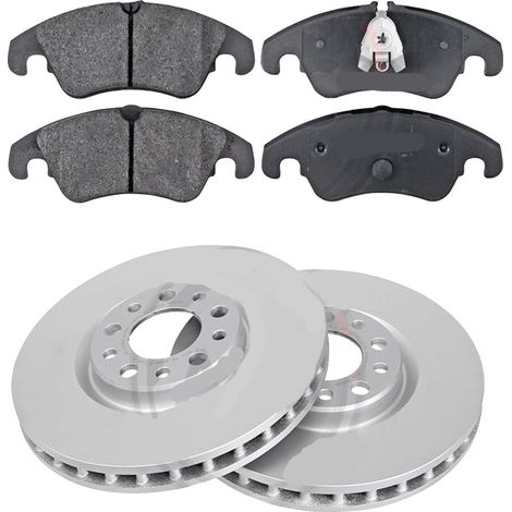 KIT FRENI ANTERIORI compatibile con AUDI A6 (C7, 4G2,4G5,4GC,4GD,4GH,4GJ) - DISCHI + PASTIGLIE OEM: FDB4044 / 18098 , 18099 , 18112 , 18645 /SOSTITUZIONE DIRETTA/BASSA POLVERE/SILENZIOSO (1/5)