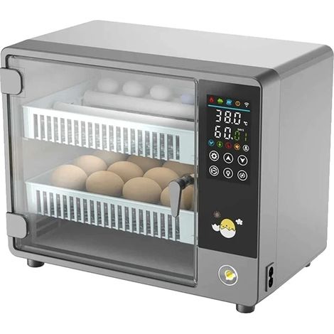 Incubadora de huevos, volteo automático de huevos, control táctil, 24 huevos - Enchufe europeo (1/2)