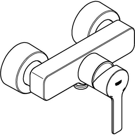 Grohe Lineare Einhand-Brausebatterie, Wandmontage, ohne Auslauf, (1/5)