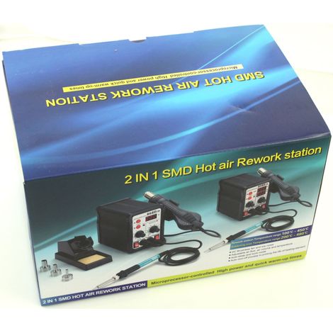 Strumento per elettricista weldline 898dh stazione saldante 75W doppia funzione (1/3)