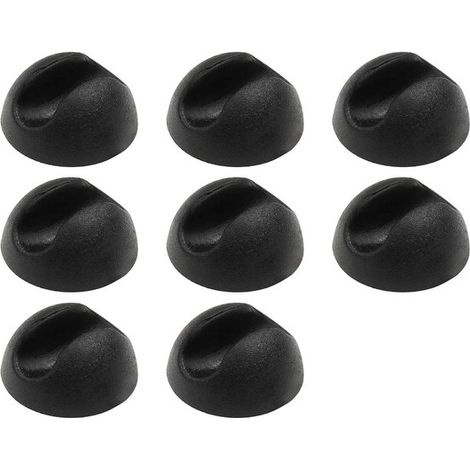 Pièces - Protecteurs de pieds de chaise - Chaussettes de chaise - 331,4 cm - Zwart - Plastique - Embouts de pieds de chaise - Pieds pour Meubles - Protection de sol - Pied de meuble - Capuchons de cha (1/5)