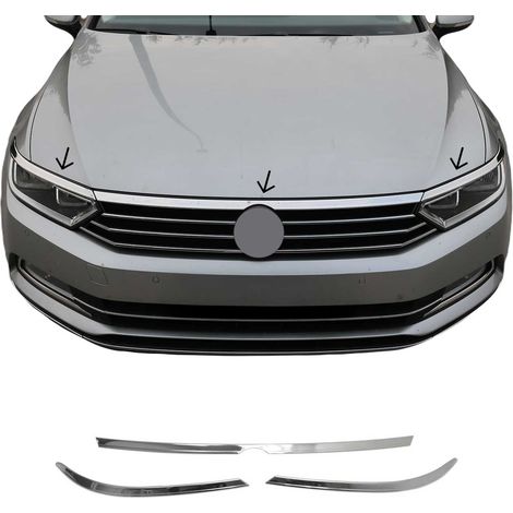 VW Passat B8 Grille de calandre - Baguettes chromées en INOX - 3 pièces (1/5)