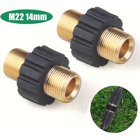 Kit adaptateur pour nettoyeur haute pression (2 pièces), adaptateur de tuyau M22 14 mm (1/5)
